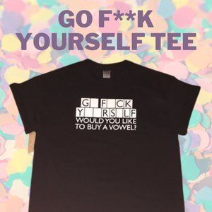 Go F*ck Yourself t-shirt, funny t-shirt in black